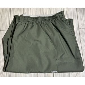 NWT Cherokee Scrubs Pull On Cargo Pant‎ Olive  4200P elastic waist Small Petite